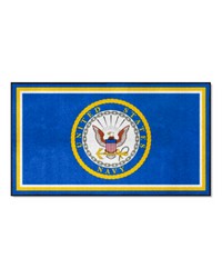 U.S. Navy 3ft. x 5ft. Plush Area Rug Blue by   