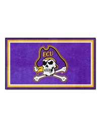East Carolina Pirates 3ft. x 5ft. Plush Area Rug Purple by   