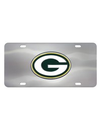 Green Bay Packers 3D Stainless Steel License Plate Stainless Steel by   