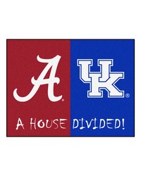 House Divided  Alabama Kentucky House Divided House Divided Rug  34 in. x 42.5 in. Multi by   