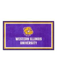 Western Illinois Leathernecks 3ft. x 5ft. Plush Area Rug Purple by   