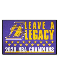 Los Angeles Lakers 2020 NBA Champions Starter Mat Accent Rug  19in. x 30in. Purple by   