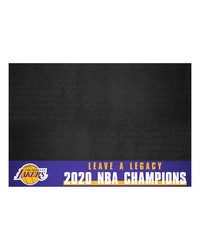 Los Angeles Lakers 2020 NBA Champions Vinyl Grill Mat  26in. x 42in. Purple by   