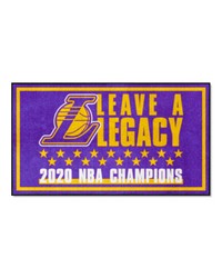 Los Angeles Lakers 2020 NBA Champions 3ft. x 5ft. Plush Area Rug Purple by   