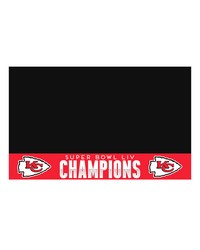 Kansas City Chiefs Vinyl Grill Mat  26in. x 42in. 2020 Super Bowl LIV Champions Red by   