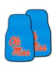 Fan Mats LLC Ole Miss Rebels 2-pc Carpet Car Mat Set Light Blue