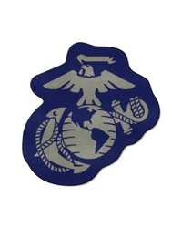 U.S. Marines Mascot Rug Blue by   