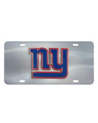 New York Giants 3D Stainless Steel License Plate Stainless Steel by   