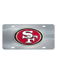 San Francisco 49ers 3D Stainless Steel License Plate Stainless Steel by   