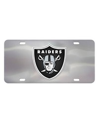 Las Vegas Raiders 3D Stainless Steel License Plate Stainless Steel by   