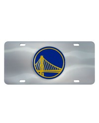 Golden State Warriors 3D Stainless Steel License Plate Stainless Steel by   