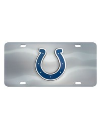 Indianapolis Colts 3D Stainless Steel License Plate Stainless Steel by   
