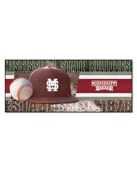 Mississippi State Bulldogs Baseball Runner Rug  30in. x 72in. Maroon by   