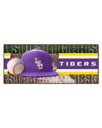LSU Tigers Baseball Runner Rug  30in. x 72in. Brown by   