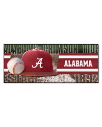 Alabama Crimson Tide Baseball Runner Rug  30in. x 72in. Black by   