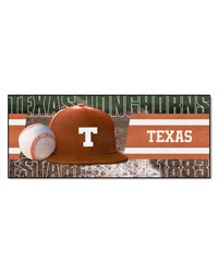 Texas Longhorns Baseball Runner Rug  30in. x 72in. Brown by   