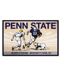 Penn State Nittany Lions Starter Mat Accent Rug  19in. x 30in. Ticket Stub Starter Mat Tan by   