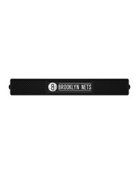 Brooklyn Nets Bar Drink Mat  3.25in. x 24in. Black by   