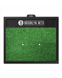 Brooklyn Nets Golf Hitting Mat Green by   