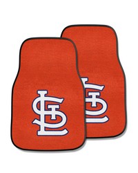 St. Louis Cardinals Front Carpet Car Mat Set  2 Pieces Red by   