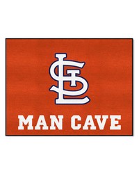 St. Louis Cardinals Man Cave AllStar Rug  34 in. x 42.5 in. Red by   