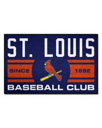 St. Louis Cardinals Starter Mat Accent Rug  19in. x 30in. Blue by   