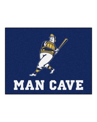 Milwaukee Brewers Man Cave Tailgater Rug  5ft. x 6ft. Navy by   