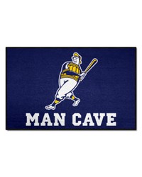 Milwaukee Brewers Man Cave Starter Mat Accent Rug  19in. x 30in. Navy by   