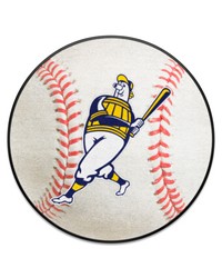Milwaukee Brewers Baseball Rug  27in. Diameter White by   