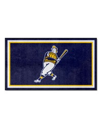 Milwaukee Brewers 3ft. x 5ft. Plush Area Rug Navy by   