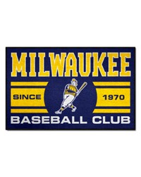 Milwaukee Brewers Starter Mat Accent Rug  19in. x 30in. Navy by   
