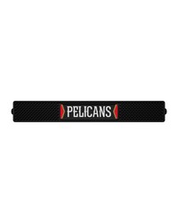 New Orleans Pelicans Bar Drink Mat  3.25in. x 24in. Black by   