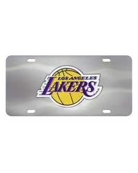 Los Angeles Lakers 3D Stainless Steel License Plate Stainless Steel by   