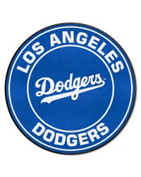 Los Angeles Dodgers Roundel Rug  27in. Diameter Blue by   