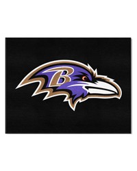 Baltimore Ravens AllStar Rug  34 in. x 42.5 in. Black by   