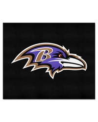 Baltimore Ravens Tailgater Rug  5ft. x 6ft. Black by   