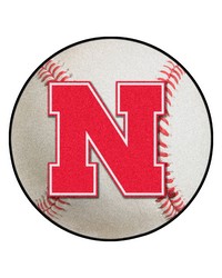 Nebraska Cornhuskers Baseball Rug by   