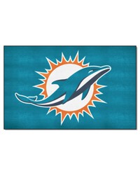 Miami Dolphins UltiMat Rug  5ft. x 8ft. Aqua by   