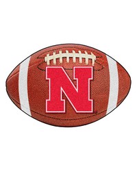 Nebraska Cornhuskers Football Rug by   