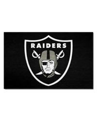 Las Vegas Raiders Starter Mat Accent Rug  19in. x 30in. Black by   