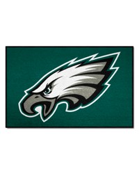 Philadelphia Eagles Starter Mat Accent Rug  19in. x 30in. Green by   