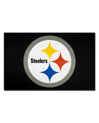 Pittsburgh Steelers Starter Mat Accent Rug  19in. x 30in. Black by   