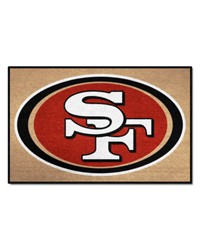 San Francisco 49ers Starter Mat Accent Rug  19in. x 30in. Gold by   