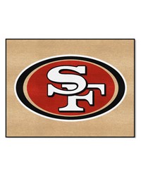 San Francisco 49ers AllStar Rug  34 in. x 42.5 in. Gold by   