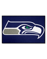 Seattle Seahawks Starter Mat Accent Rug  19in. x 30in. Navy by   