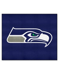 Seattle Seahawks Tailgater Rug  5ft. x 6ft. Navy by   