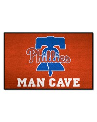 Philadelphia Phillies Man Cave Starter Mat Accent Rug  19in. x 30in. Red by   