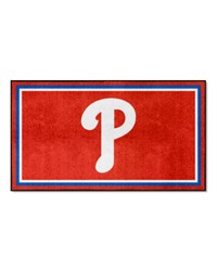 Philadelphia Phillies 3ft. x 5ft. Plush Area Rug Red by   