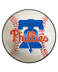 Philadelphia Phillies Baseball Rug  27in. Diameter White by   