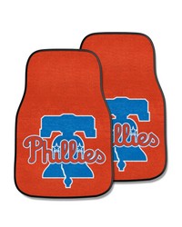 Philadelphia Phillies Front Carpet Car Mat Set  2 Pieces Red by   